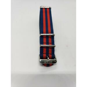 Deep Blue Nylon 22mm Watch Strap Men's